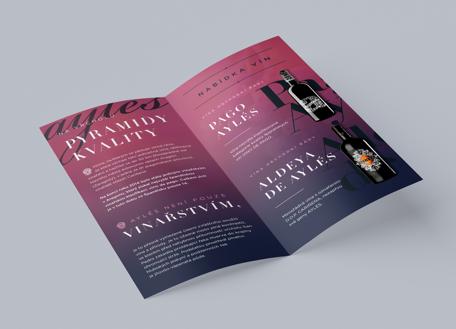 grafický design vín